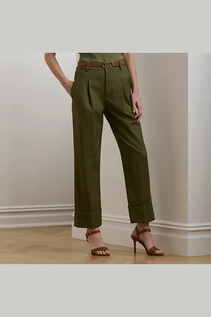 Ralph Lauren Pantalón tobillero de algodón elástico