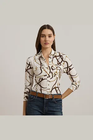Ralph Lauren Camisa Slim Fit de punto estampada