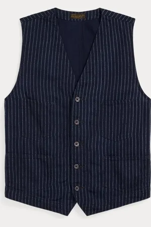 Ralph Lauren Chaleco de sarga en índigo