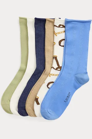 Ralph Lauren 6 pares de calcetines con estampado