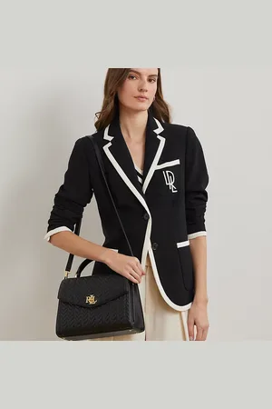 Ralph Lauren Bolso satchel Farrah mediano de piel