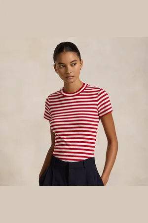 Ralph Lauren Camiseta de algodón con rayas