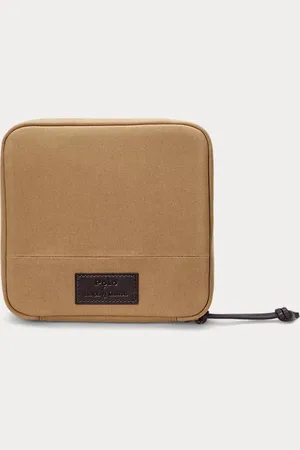 Ralph Lauren Cartera de mano acolchada de loneta