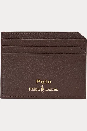 Ralph Lauren Tarjetero de piel granulada