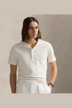 Ralph Lauren Camisa Henley de manga corta de rizo