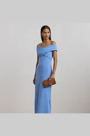 Ralph Lauren Vestido largo de crepé