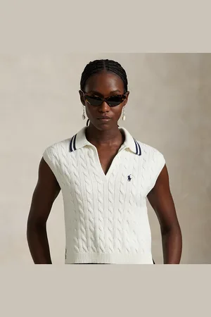 Ralph Lauren Polo sin mangas en punto de ochos