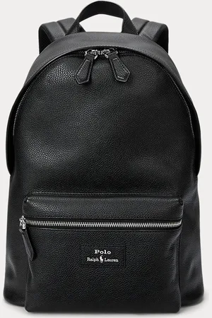 Ralph Lauren Mochila de piel granulada