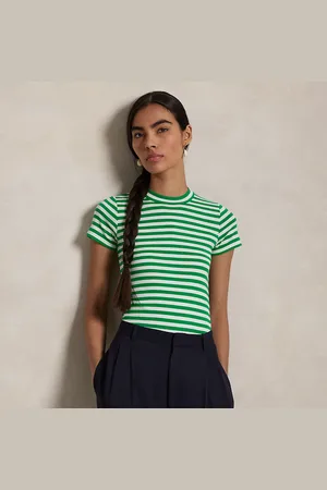 Ralph Lauren Camiseta de algodón con rayas