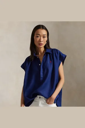 Ralph Lauren Camisa popover de lino