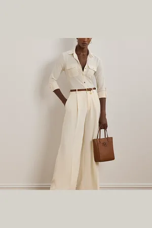 Ralph Lauren Bolso tote Cameryn de piel granulada