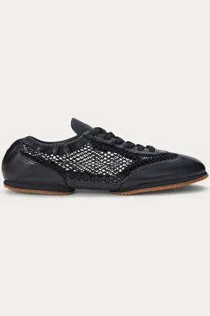 Ralph Lauren Deportiva bailarina de piel y piqué