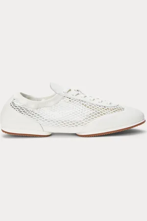 Ralph Lauren Deportiva bailarina de piel y piqué