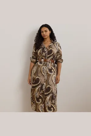 Ralph Lauren Tallas Grandes - Vestido camisero de sarga