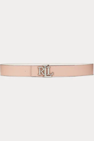 Ralph Lauren Cinturón ancho reversible de piel