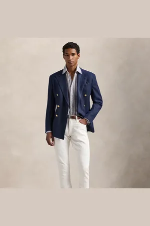 Ralph Lauren Camisa Custom Fit de lino con rayas