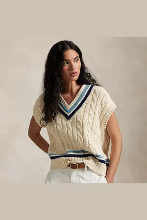 Ralph Lauren Chaleco de cricket de algodón