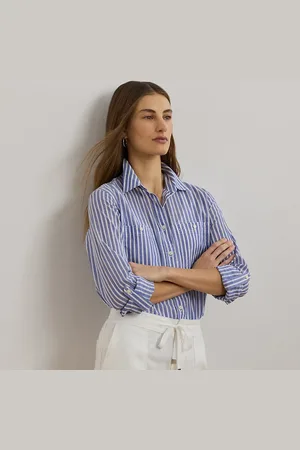 Ralph Lauren Camisa Relaxed Fit de gasa de algodón