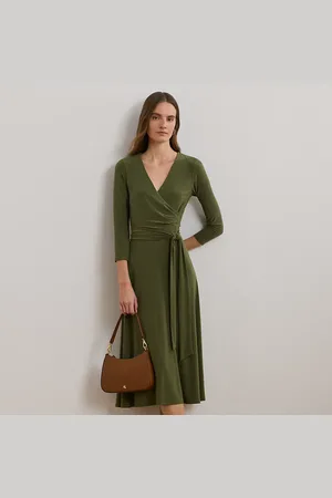 Ralph Lauren Vestido cruzado de punto jersey