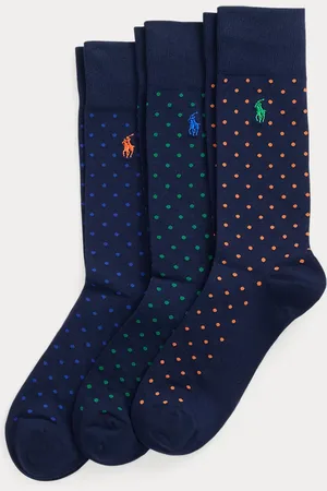 Ralph Lauren 3 pares de calcetines largos de lunares