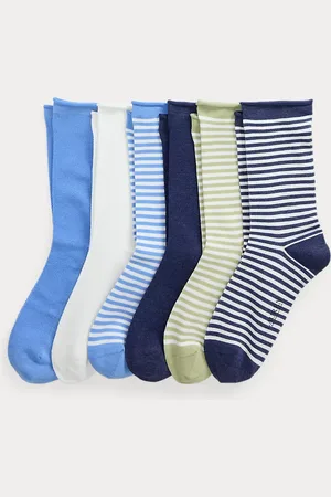 Ralph Lauren 6 pares de calcetines elásticos de rayas