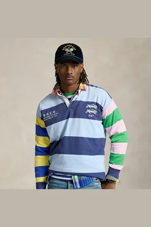 Ralph Lauren Camiseta de rugby con rayas vintage