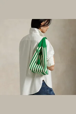 Ralph Lauren Bolso tote Polo Play de loneta con rayas