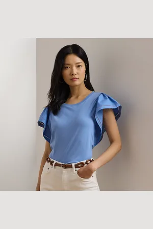 Ralph Lauren Camiseta de punto con mangas volante