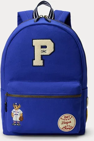 Ralph Lauren Mochila de loneta con Polo Bear