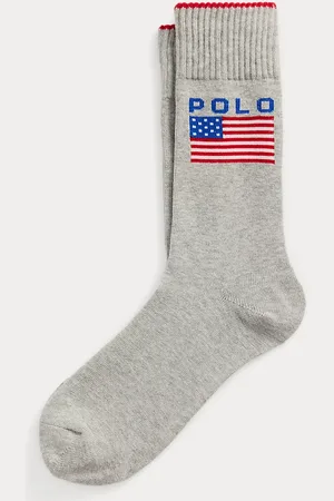 Ralph Lauren Calcetines de media caña con bandera