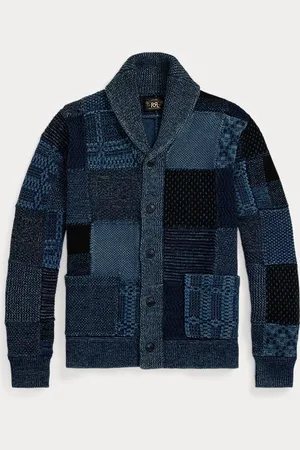 Ralph Lauren Cárdigan de lino y algodón con patchwork