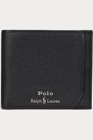 Ralph Lauren Cartera de piel granulada
