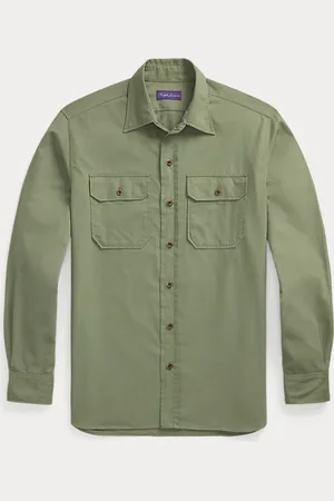 Ralph Lauren Camisa de sarga de tela de chino
