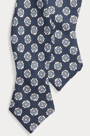 Ralph Lauren Corbata de sarga de seda vintage