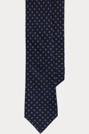 Ralph Lauren Corbata geométrica de seda y cachemira