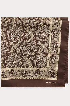 Ralph Lauren Bandana de sarga de seda estampada