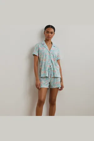 Ralph Lauren Pijama de punto con textura de flores
