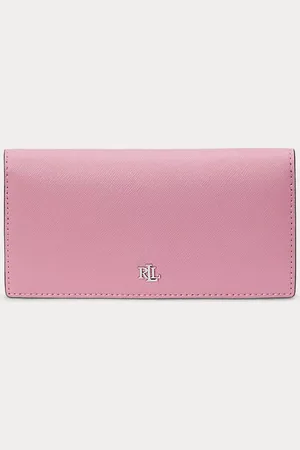 Ralph Lauren Cartera compacta de piel con tramado