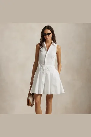 Ralph Lauren Vestido camisero con paneles sin mangas