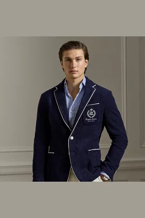 Ralph Lauren Blazer de rizo hecho a mano con bordado