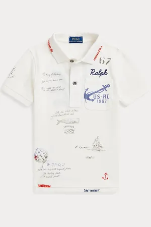 Ralph Lauren Polo náutico de piqué de algodón