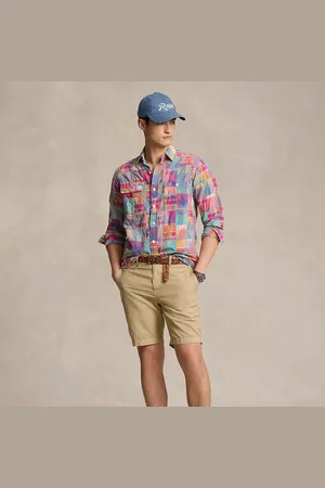 Ralph Lauren Pantalón corto de lino y algodón