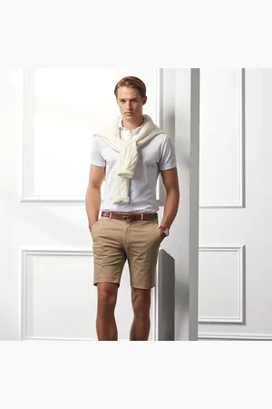Ralph Lauren Pantalón corto chino Slim Fit elástico