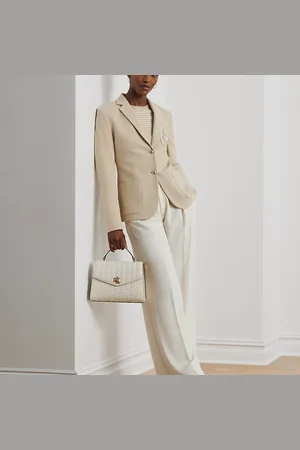 Ralph Lauren Bolso satchel Farrah mediano de piel