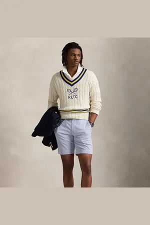 Ralph Lauren Pantalón corto de sirsaca elástico