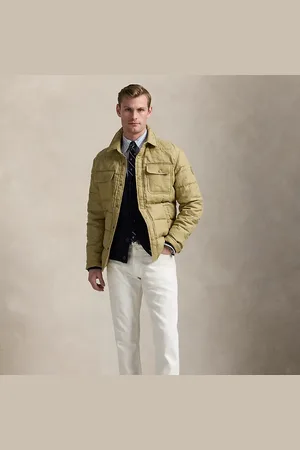 Ralph Lauren Chaqueta de lino acolchada de plumón