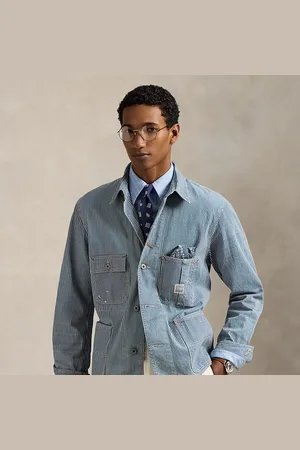Ralph Lauren Chaqueta funcional con rayas en índigo