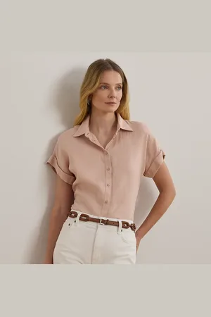 Ralph Lauren Camisa de lino de manga corta