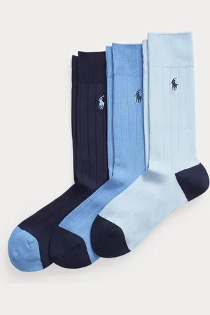 Ralph Lauren 3 pares de calcetines largos acanalados