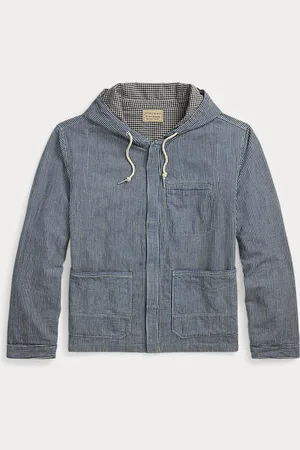 Ralph Lauren Chaqueta con capucha de sarga con rayas
